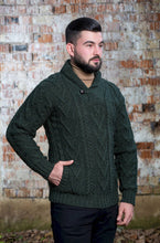 Load image into Gallery viewer, Men's Shawl Collar Merino Wool Cowboy Sweater