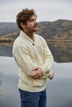 Load image into Gallery viewer, Men's Shawl Collar Merino Wool Cowboy Sweater