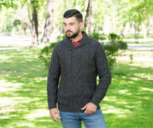 Load image into Gallery viewer, Men's Shawl Collar Merino Wool Cowboy Sweater