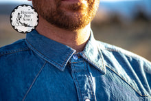 Load image into Gallery viewer, Denim Long Sleeve Pearl Snap Shirts- Regular and Tall