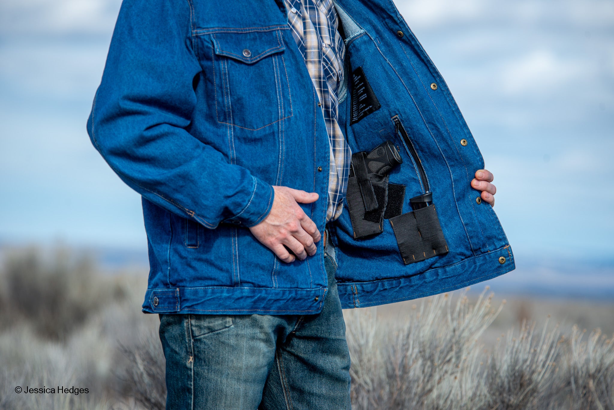 Conceal Carry Denim Jacket