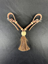 Load image into Gallery viewer, Latigo Curb Strap with Horsehair Tassel
