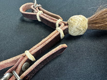 Load image into Gallery viewer, Latigo Curb Strap with Horsehair Tassel
