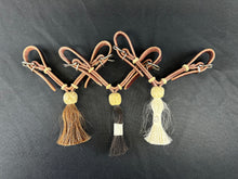 Load image into Gallery viewer, Latigo Curb Strap with Horsehair Tassel
