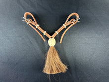 Load image into Gallery viewer, Leather Curb Strap with Horsehair Tassel
