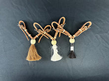 Load image into Gallery viewer, Leather Curb Strap with Horsehair Tassel
