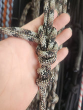 Load image into Gallery viewer, Cowboy Rope Halter with 12 Foot Lead &amp; Latigo Popper
