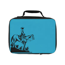 Load image into Gallery viewer, Bridle Horse Turquoise Lunch Bag
