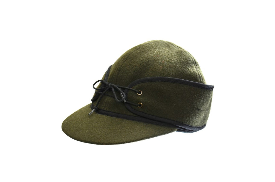Loden Wool Blend Railroad Cap