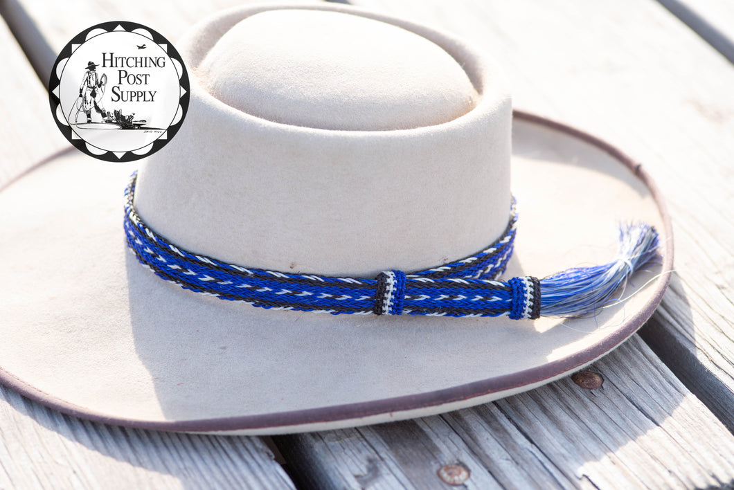 Adjustable Horsehair Hatband, 7 Strand, Single Tassel