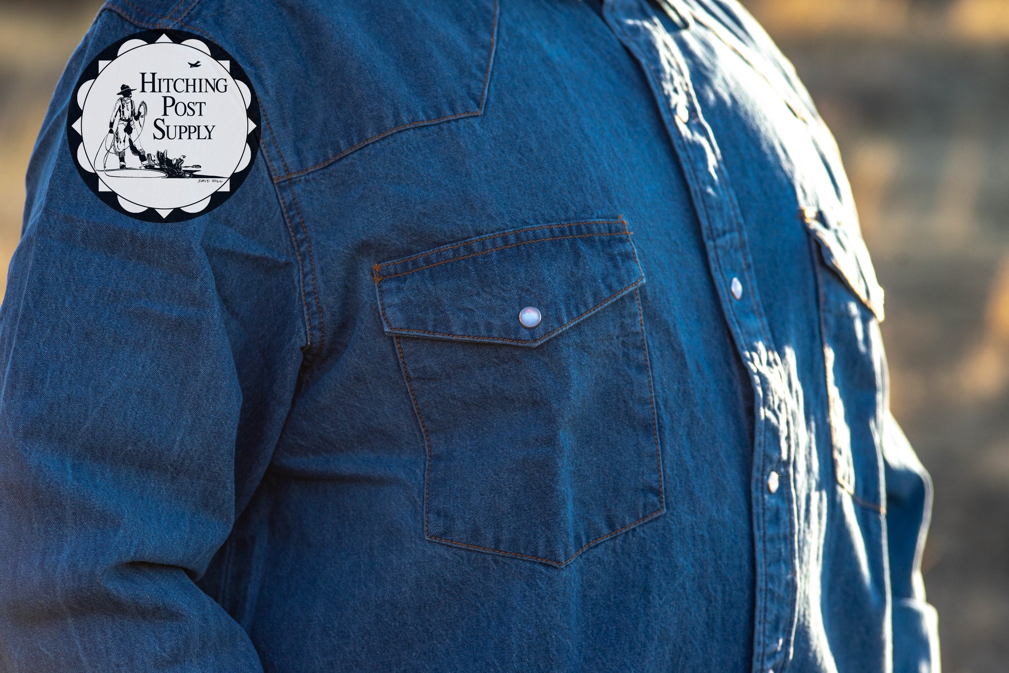 Denim Long Sleeve Pearl Snap Shirts- Regular and Tall – Hitching Post ...