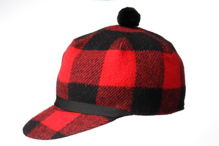 Red Plaid Scotch Cap