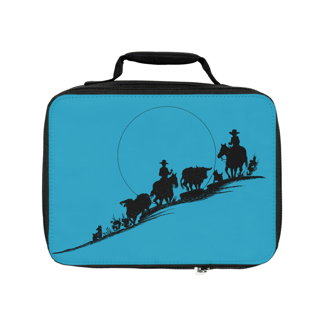 Full Moon Turquoise Lunch Bag